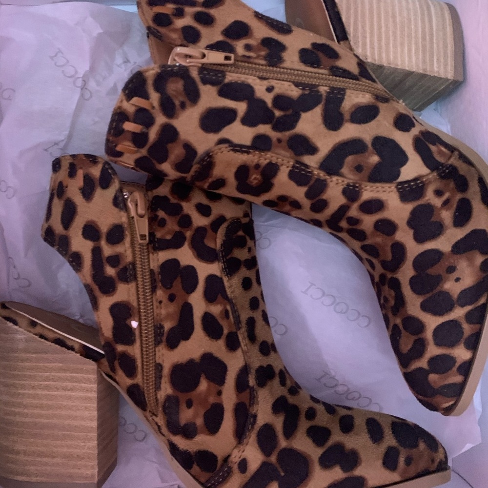 Open heel booties